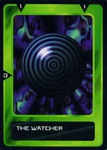 The Watcher - Concentric Black/Blue circles